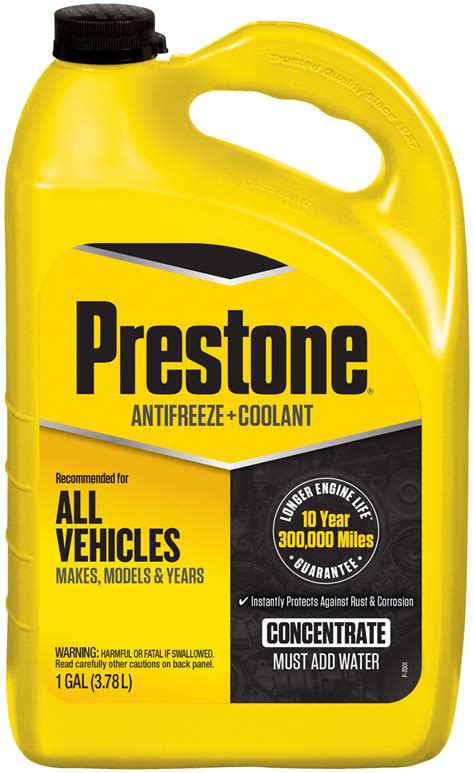 prestone radiator coolant|Coolant / Antifreeze